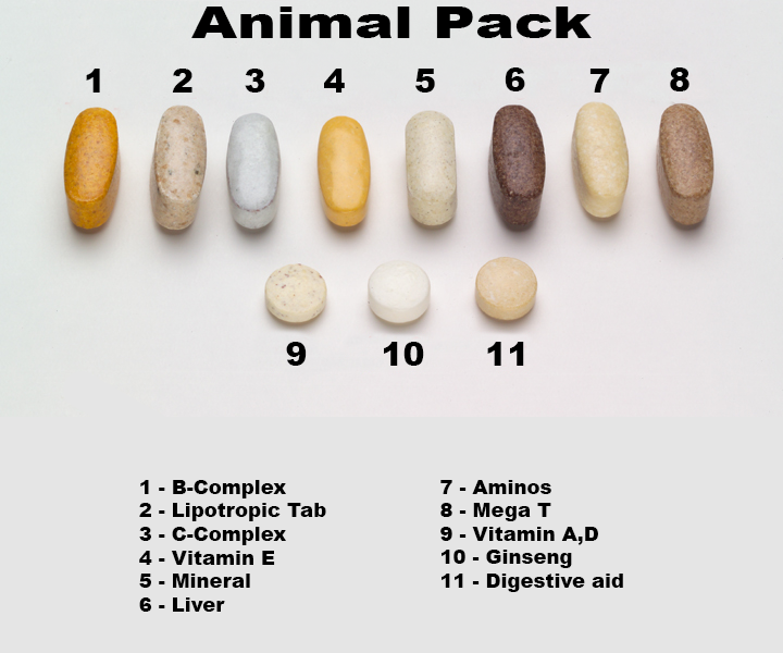 Витамины animal pak как принимать, состав, инструкция по применению | supermass.ru