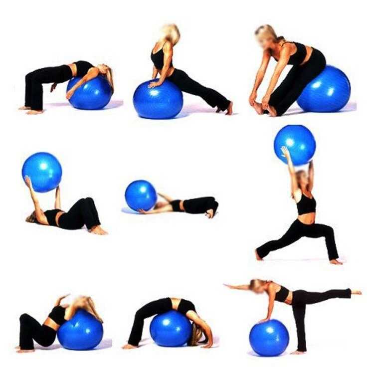 Упражнения с фитболом: программа тренировок на шаре для всего тела