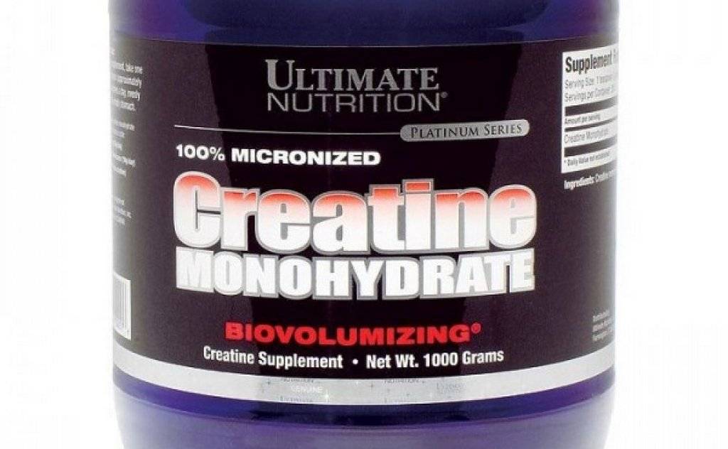 Обзор креатиновой добавки в виде моногидрата от ultimate nutrition