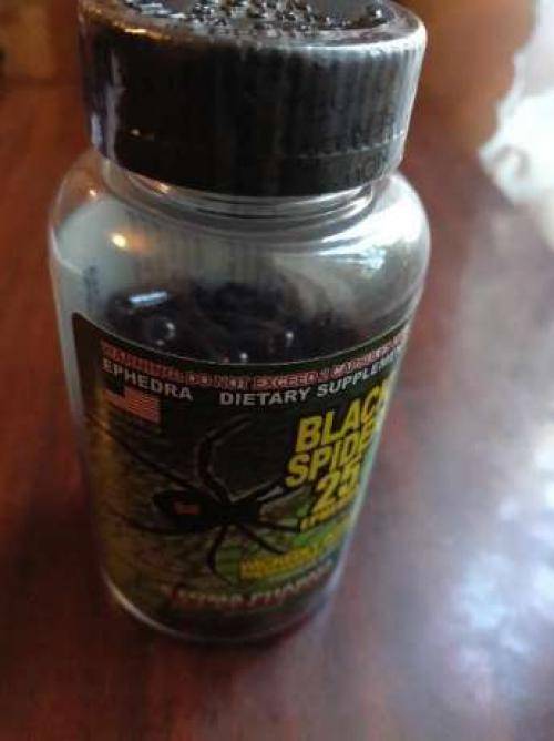 Жиросжигатель black spider 25 ephedra от компании cloma pharma