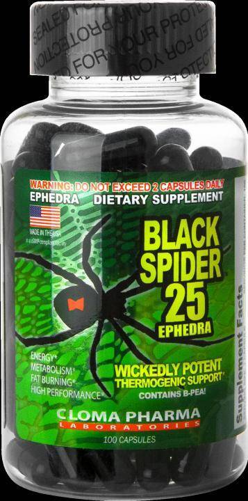 Таблетки для похудения черная вдова. black spider 25 ephedra отзывы